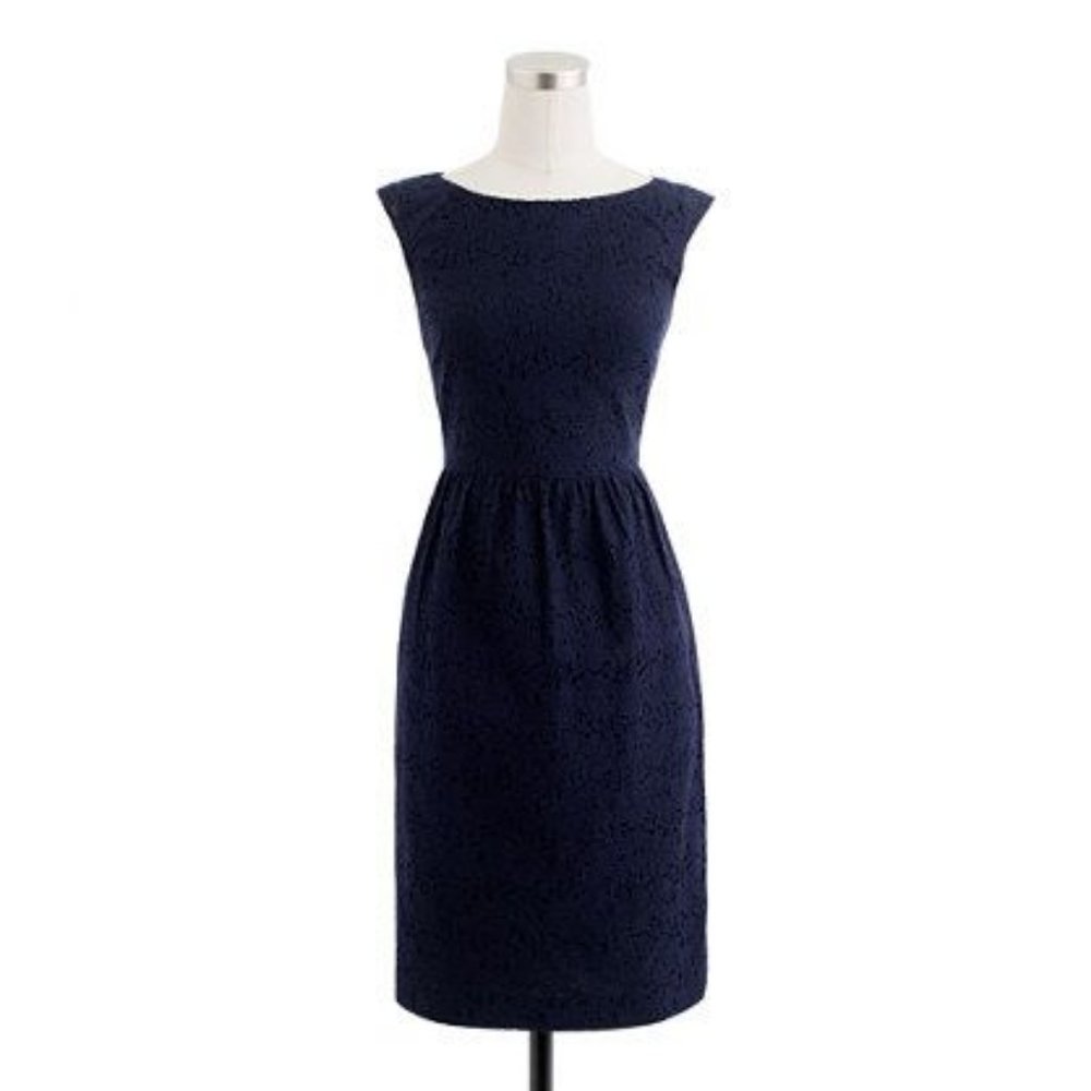 NWT✨ J Crew Lucille Dress in Navy Lace
